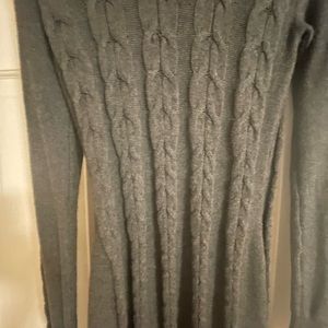Athleta Cable Knit Sweater Dress. Grey. Size SM.